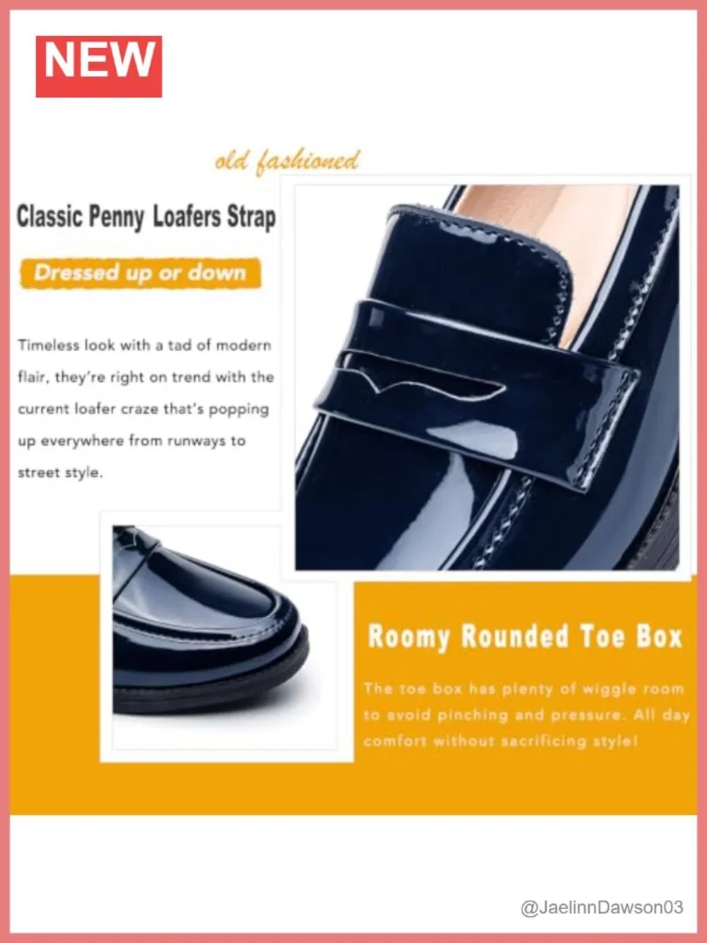 Women's Leather Penny Loafers Slip On Comfortable Business Casual